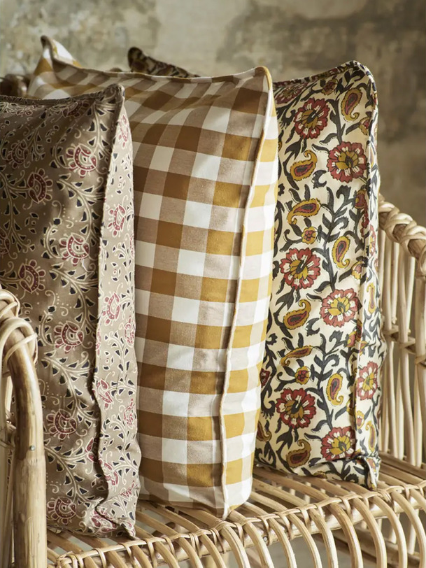 Coussin print sable 50x50 - mme stoltz sable