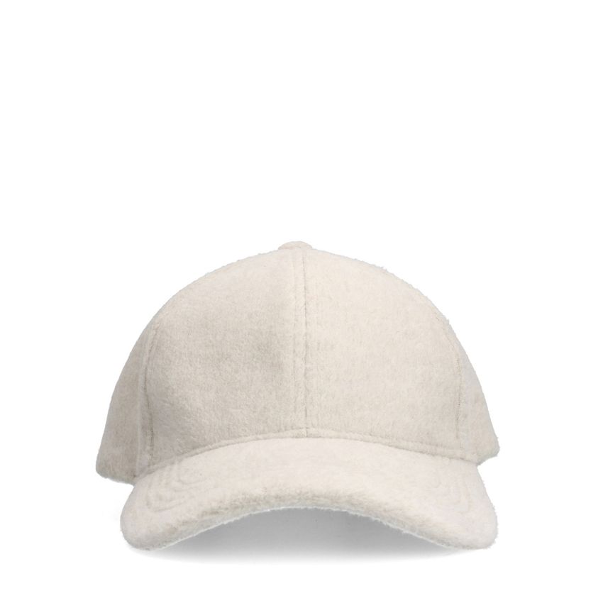 Manfield Grijze stoffen pet