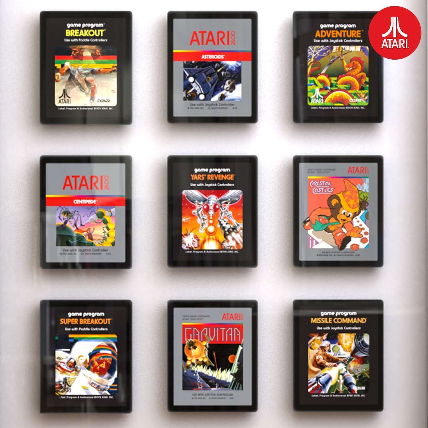 Thumbs Up Official Atari 3D Wall Art - Cartridge Collection