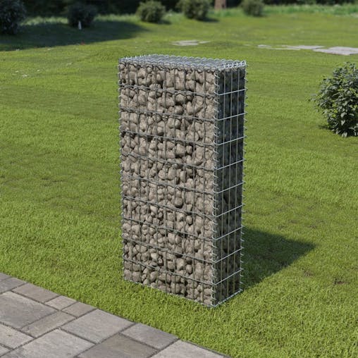 NNEVL Gabion Wall with Covers Galvanised Steel 50x20x100 cm