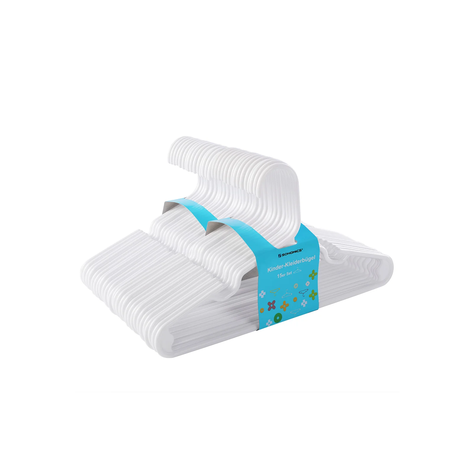 30 Cintres enfant blanc