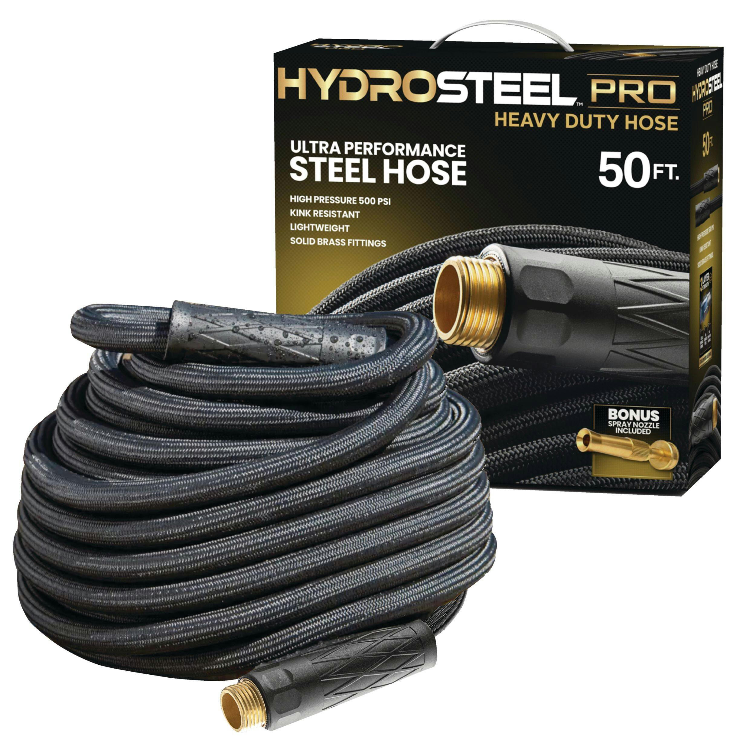 As Seen On TV Hydrosteel Pro 3-Layer Garden hose, 50-ft