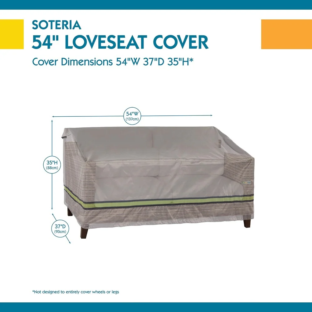 Duck Covers Soteria RainProof Patio Loveseat Cover
