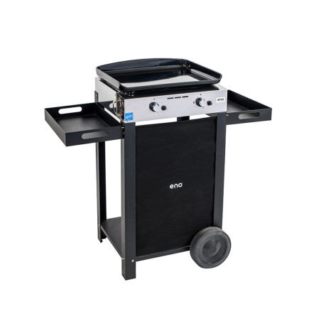Pack Plancha gaz Initial 50 sur chariot   couvercle - ENO
