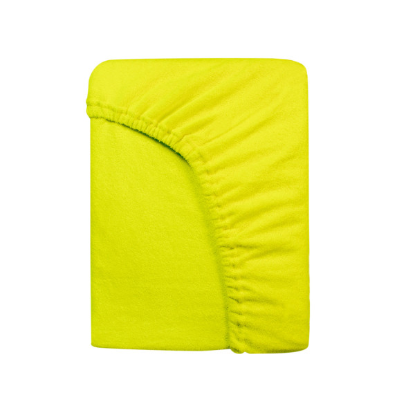 Prześcieradło frotte z gumką 140x200 034 limonkowe