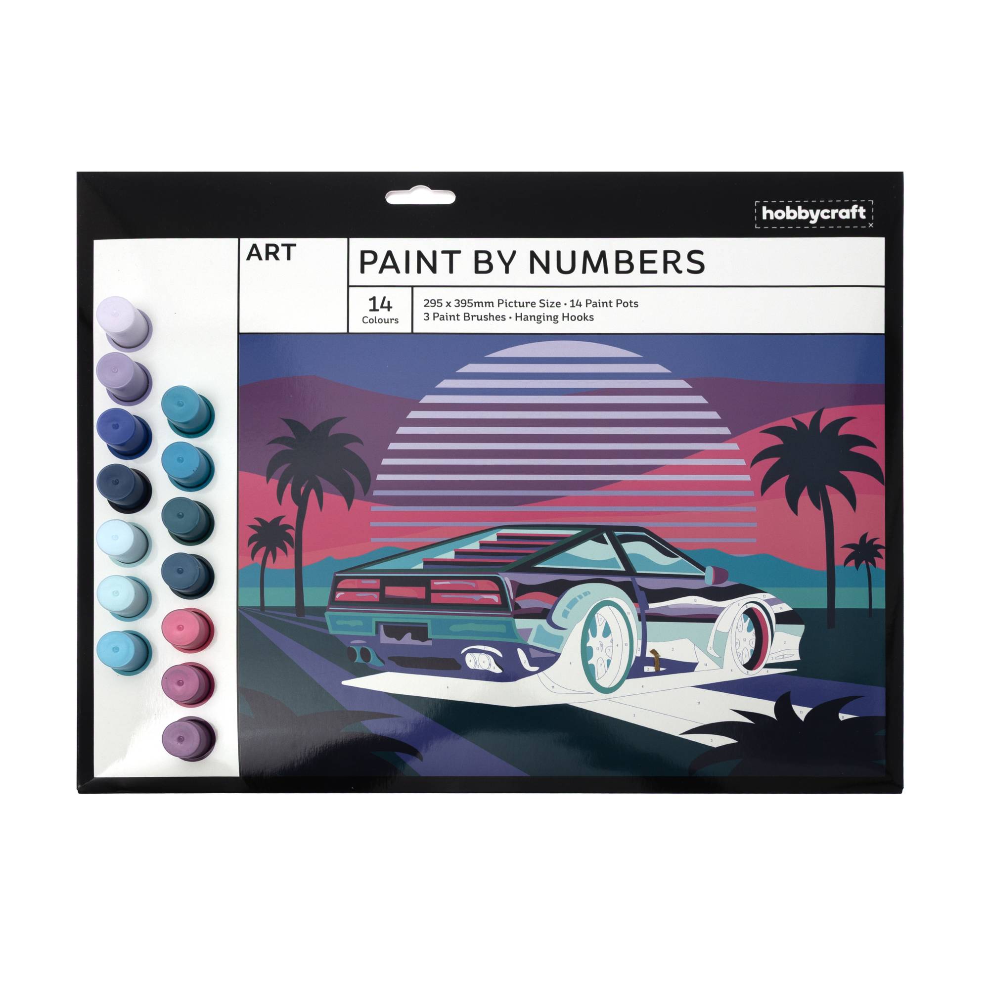Vaporwave Car Paint by Numbers