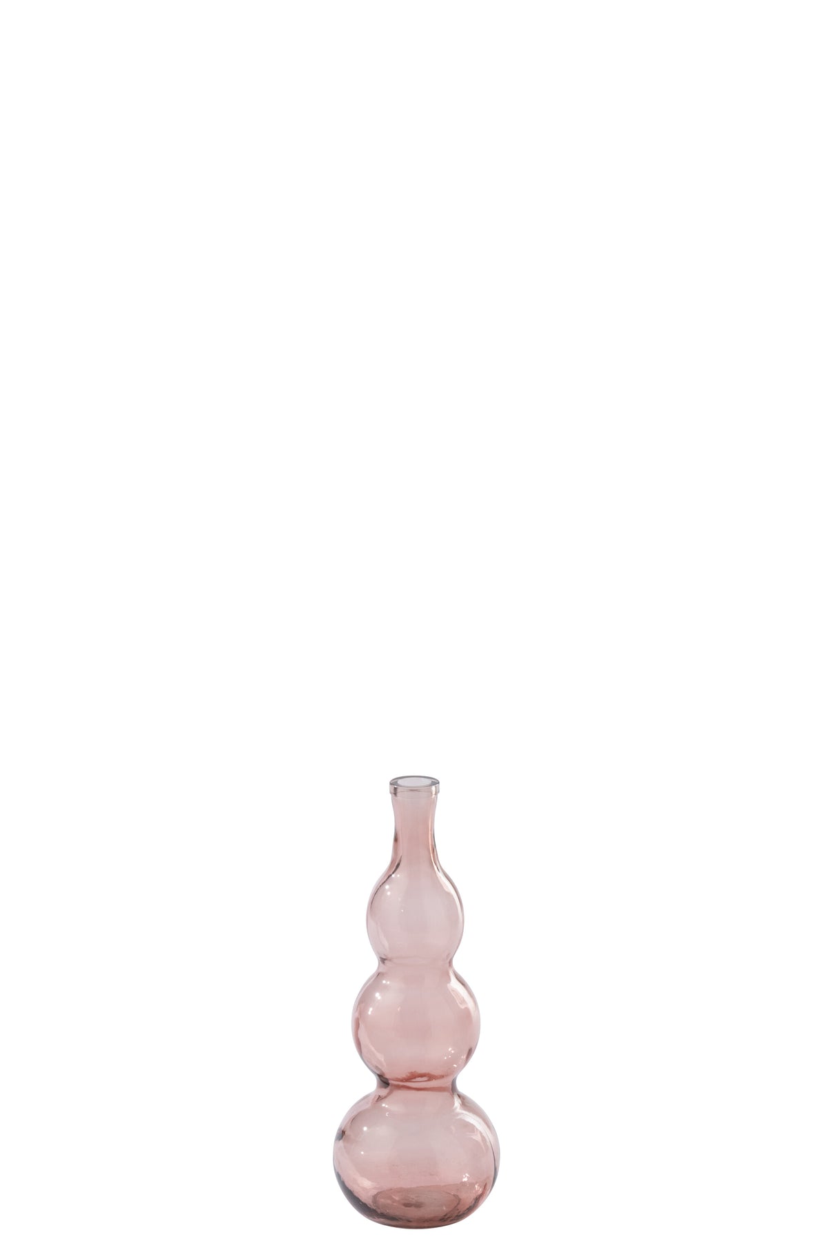 J-Line vaas - glas - zalmroze