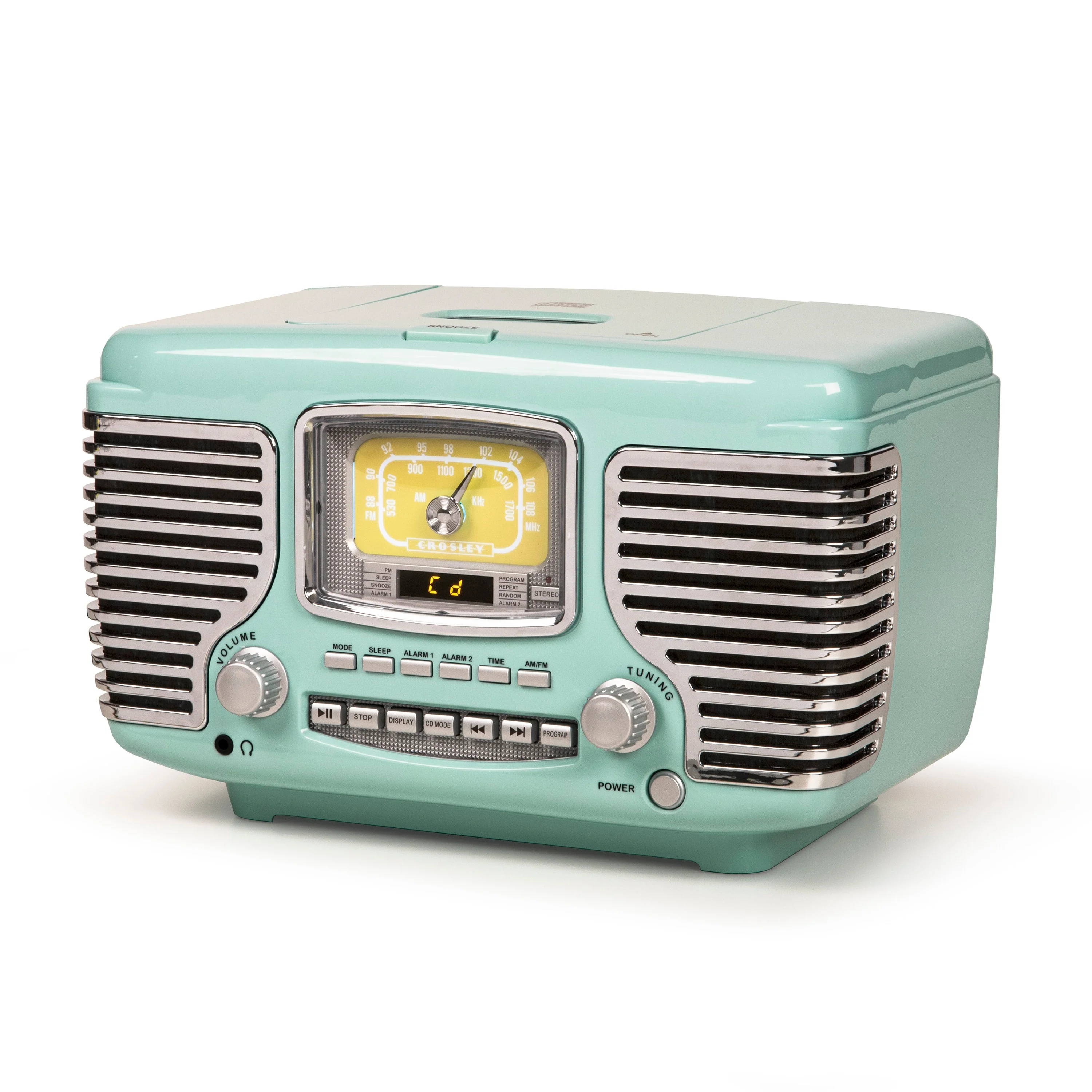 Crosley Corsair Radio Cd Player - 6.75d x 11.55w x 7.25h