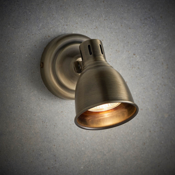 Lampa sufitowa WESTBURY antyczna mosiężna 1xGU10x4.6W IP20 Endon