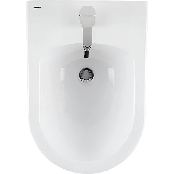 Bidet suspendu céramique traditionnelle SANINDUSA Sanibold 50 fixation cachée blanc mat