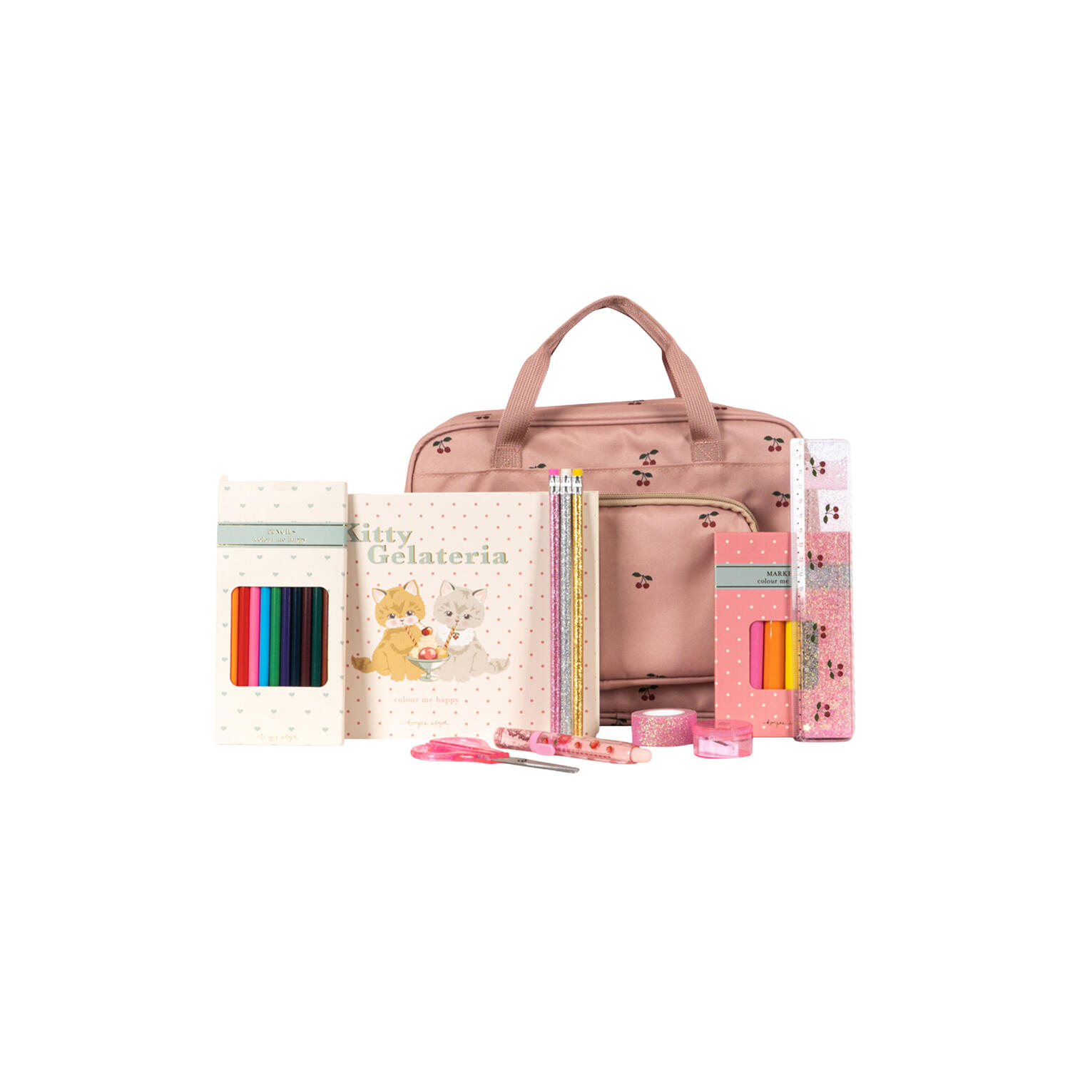 Holiday Essentials Bag, cherry