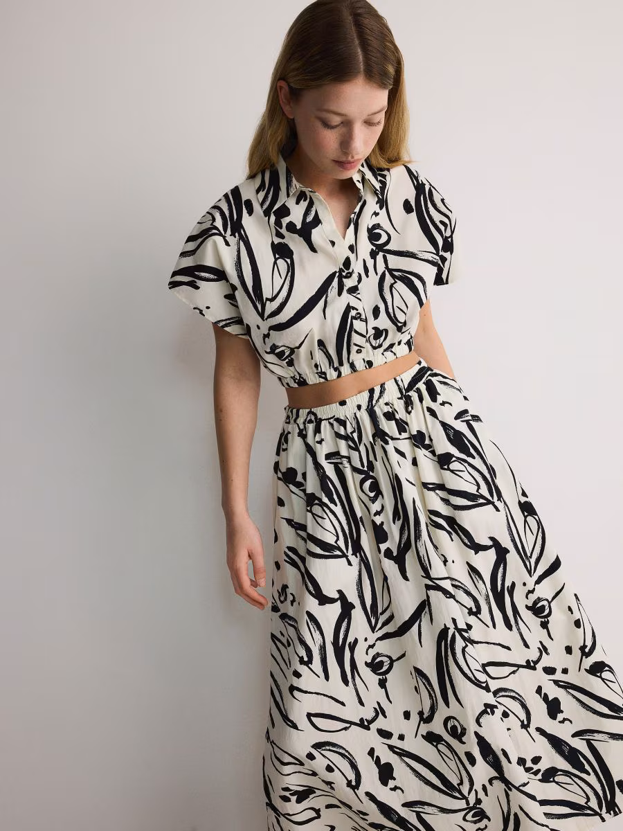 Patterned Fabric Skirt