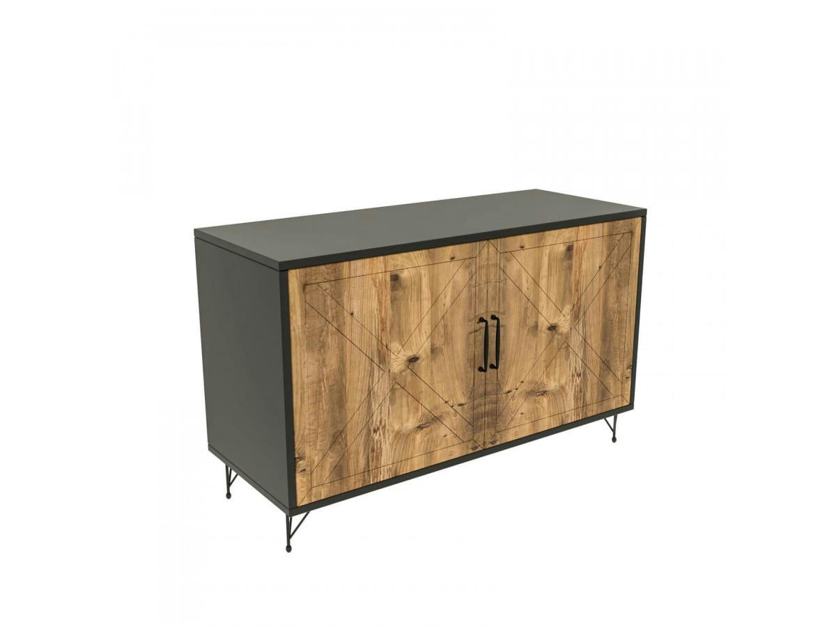 ZARTA - ZARTA - Buffet 100 cm Anthracite Pin