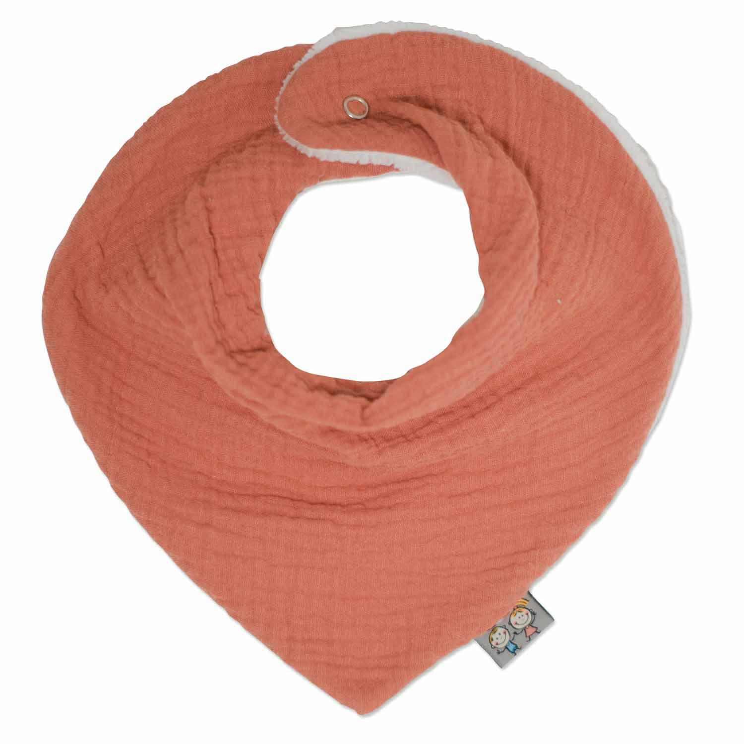 JEANNE - Bavoir bandana gaze de coton