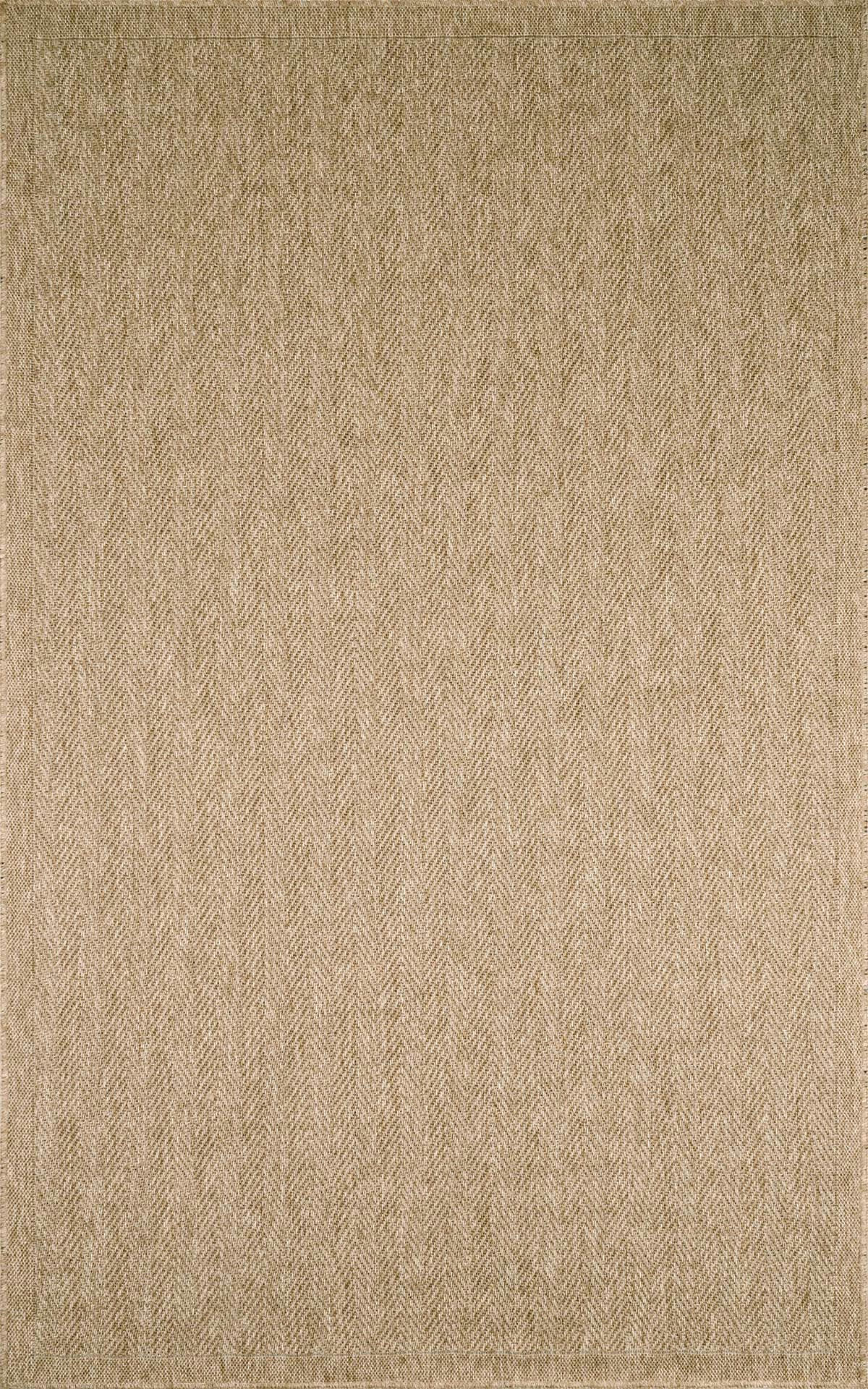 NATURE - Tapis intérieur et extérieur aspect jute beige chevron 60x90