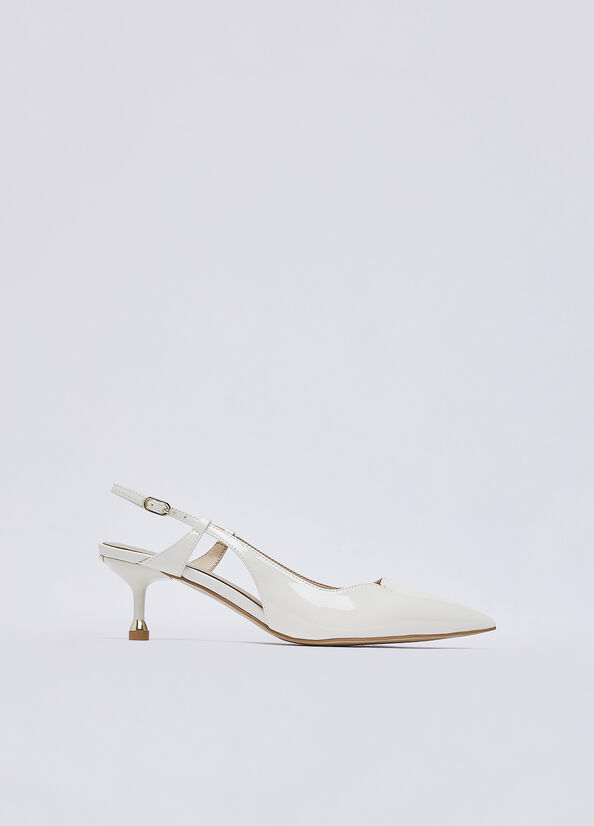 Slingback in vernice