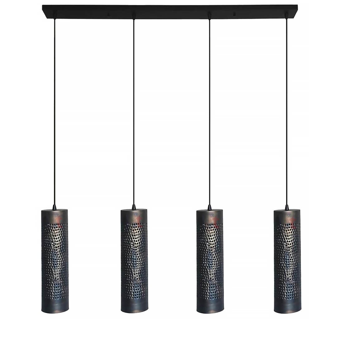 Freelight hanglamp Forato - 4 lichts - 120 x 150  cm - bruin zwart