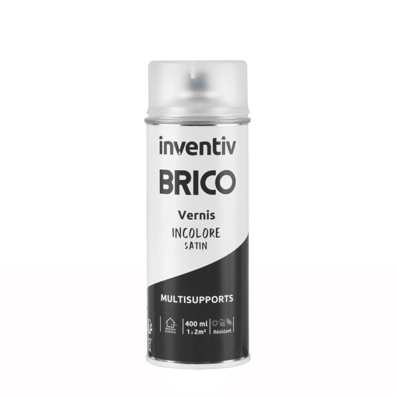 Vernis multisupports Brico incolore satin 0,4 L INVENTIV