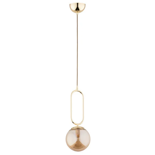 Lampa wisząca VAVIL mosiężno-złota 1xE14x40W wym:90x15x15cm IP20 Alfa