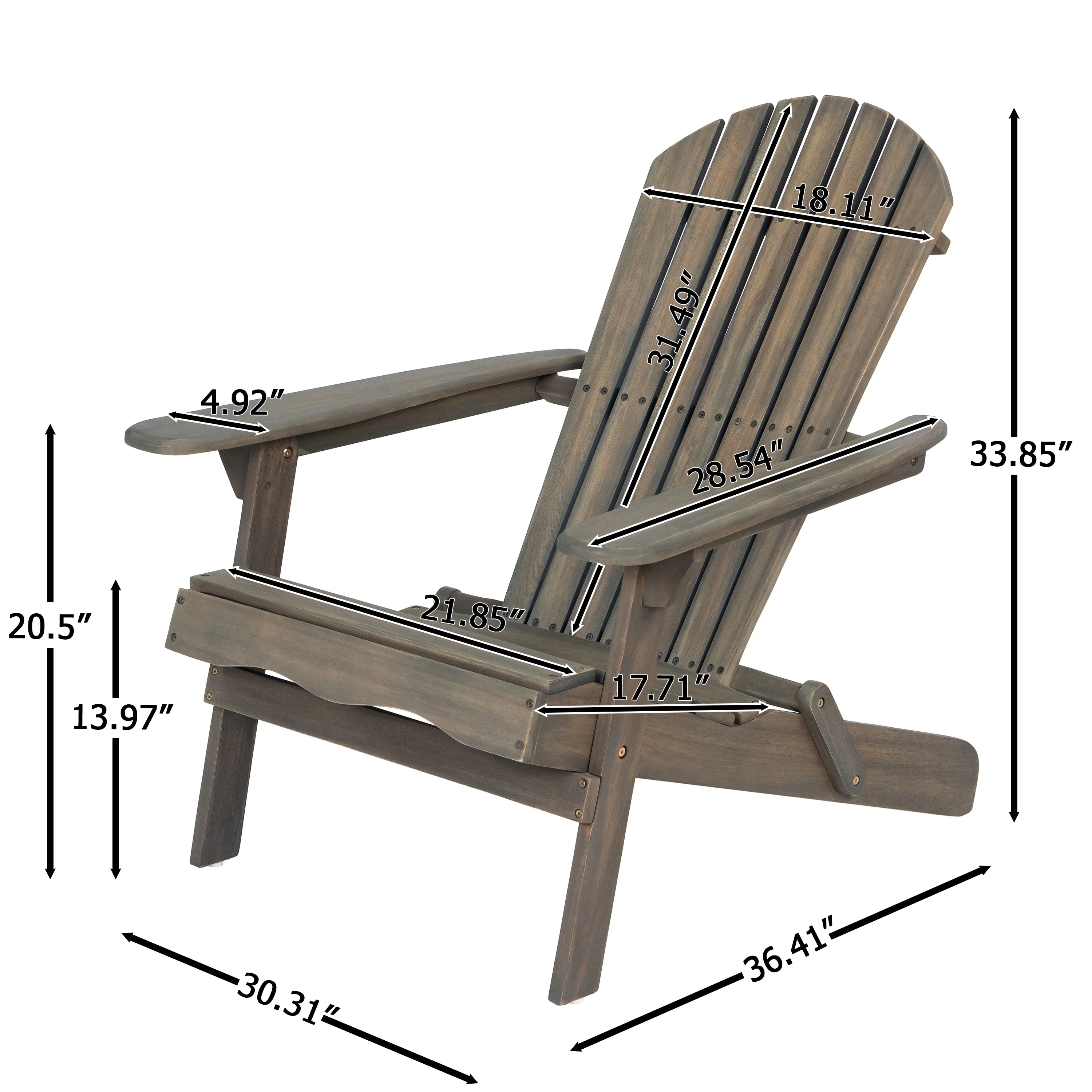 Malibu Adirondack Chair (Excluding the table)