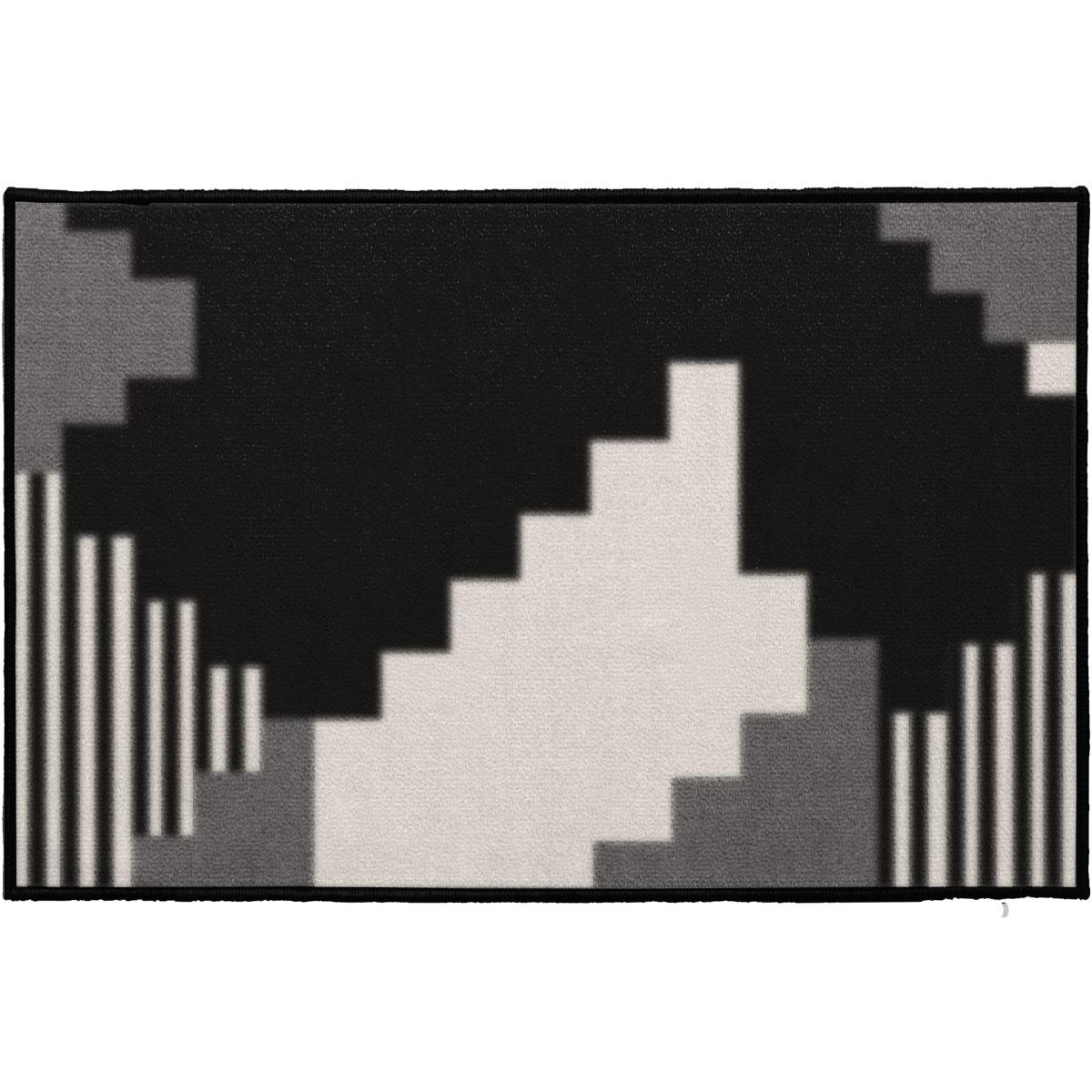 Tapete impermeável GEOMETRIK preto 50x80cm