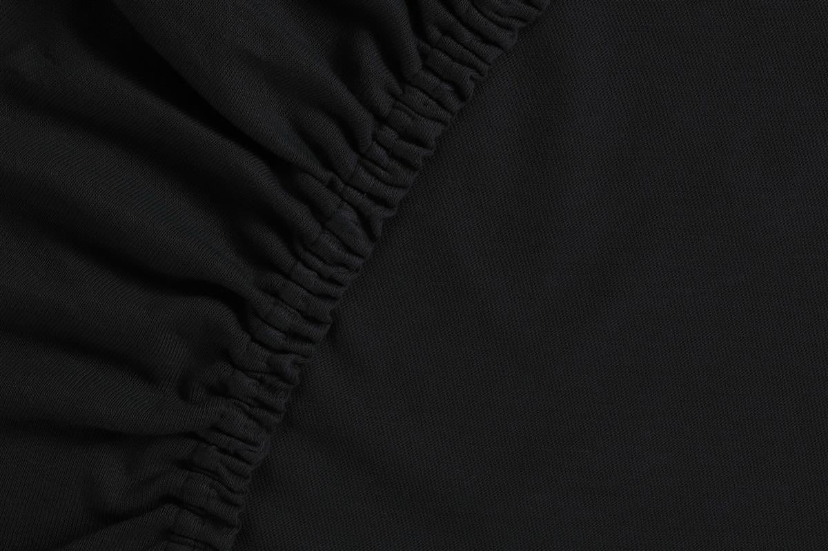 Ambiante topper hoeslaken AMBIANTE Jersey TD - 160x200/210 cm - zwart