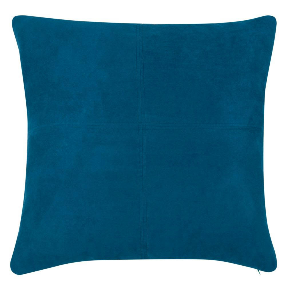 - Coussin en suédine bleu de saxe 60x60