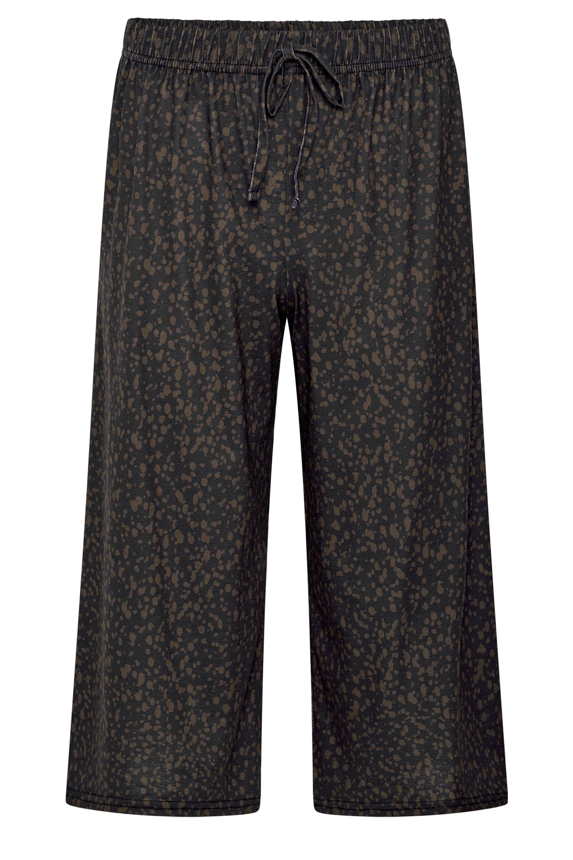 M&Co Petite Animal Print Wide Leg Culottes