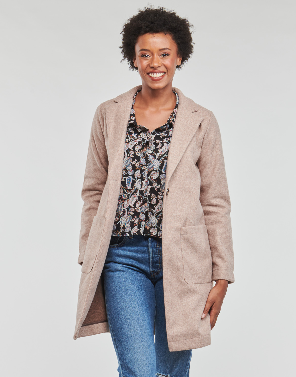JDY - JDYHARMONY KNIT JACKET OTW ZHS - Beige