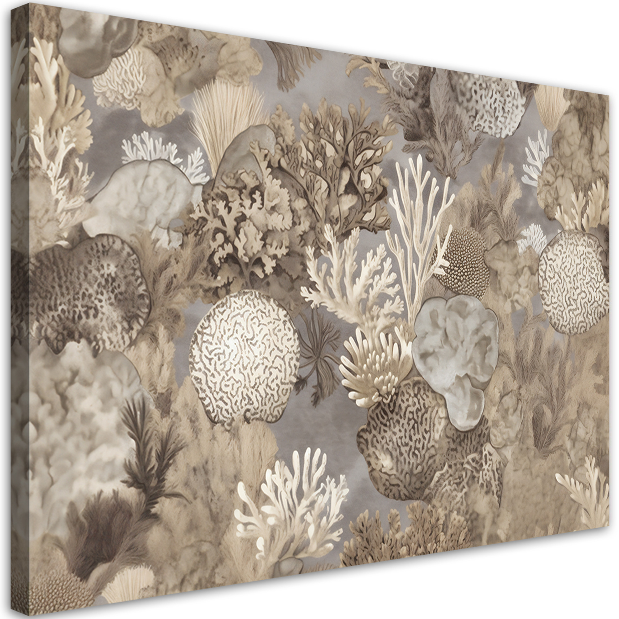 Feeby Obraz boho AI - Morskie Zwierzęta i rośliny 60x40