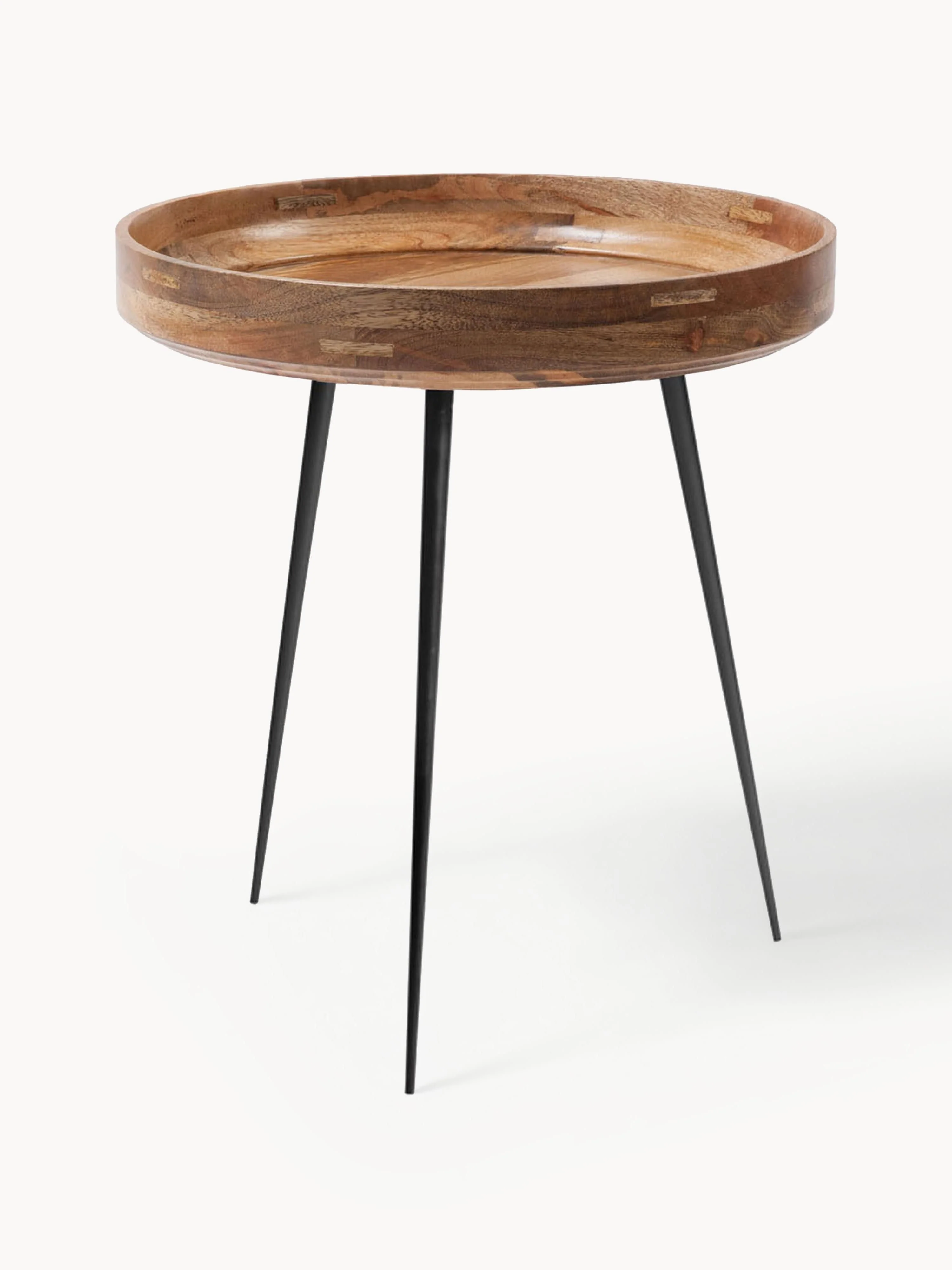 Runder Beistelltisch Bowl aus Mangoholz