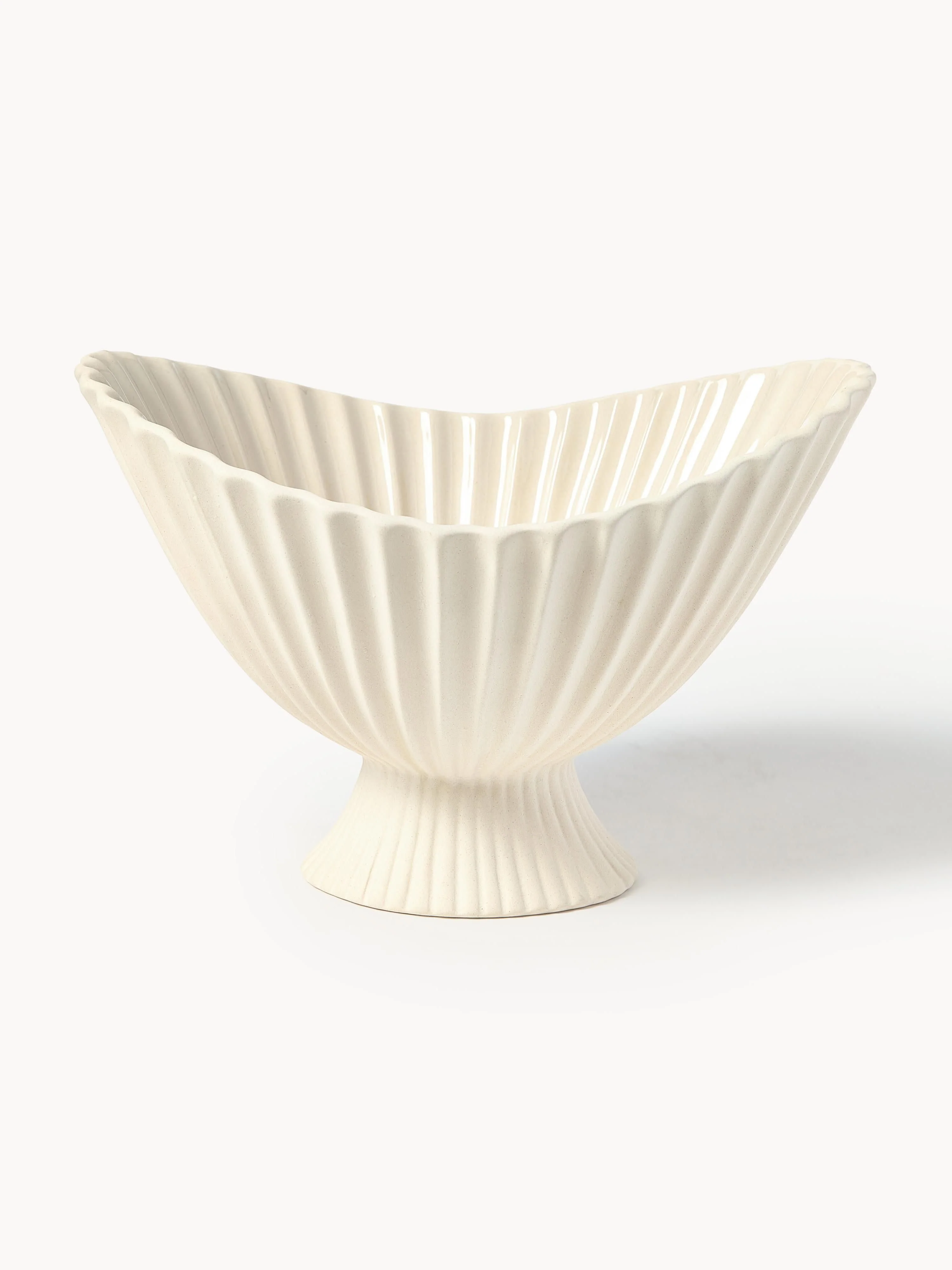 Deko-Schale Fountain aus Steinzeug, B 28 cm