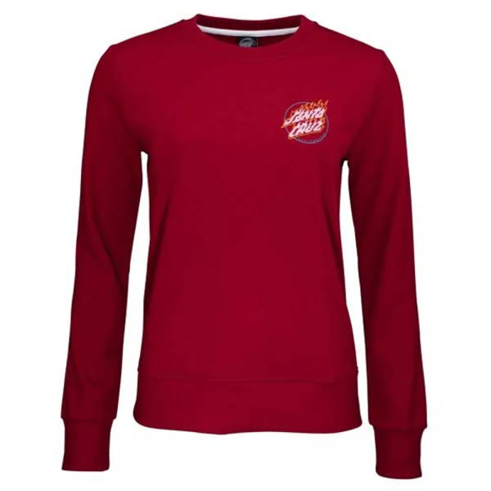 Santa Cruz Crew absent flame dot sweatshirt