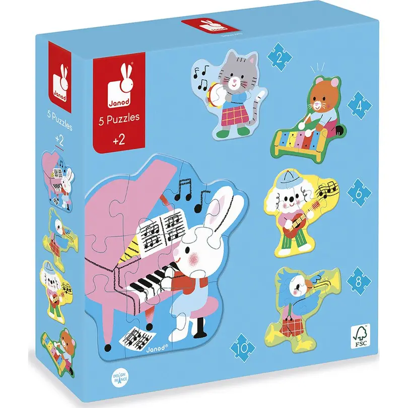 Puzzle 5er-Set Musik