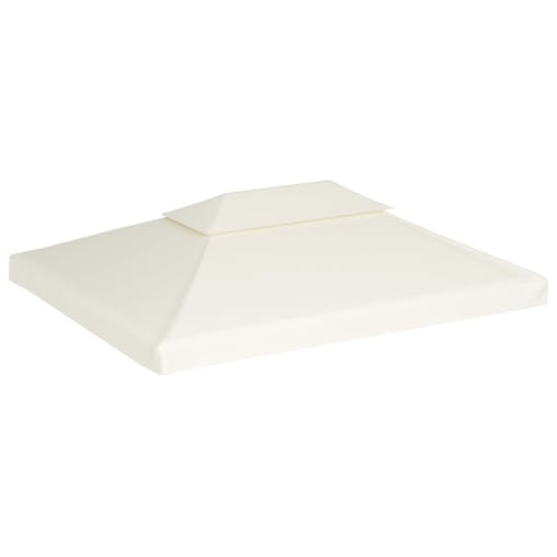 NNEVL Water-proof Gazebo Cover Canopy 310 g / m&sup2;Cream White 3 x 4 m