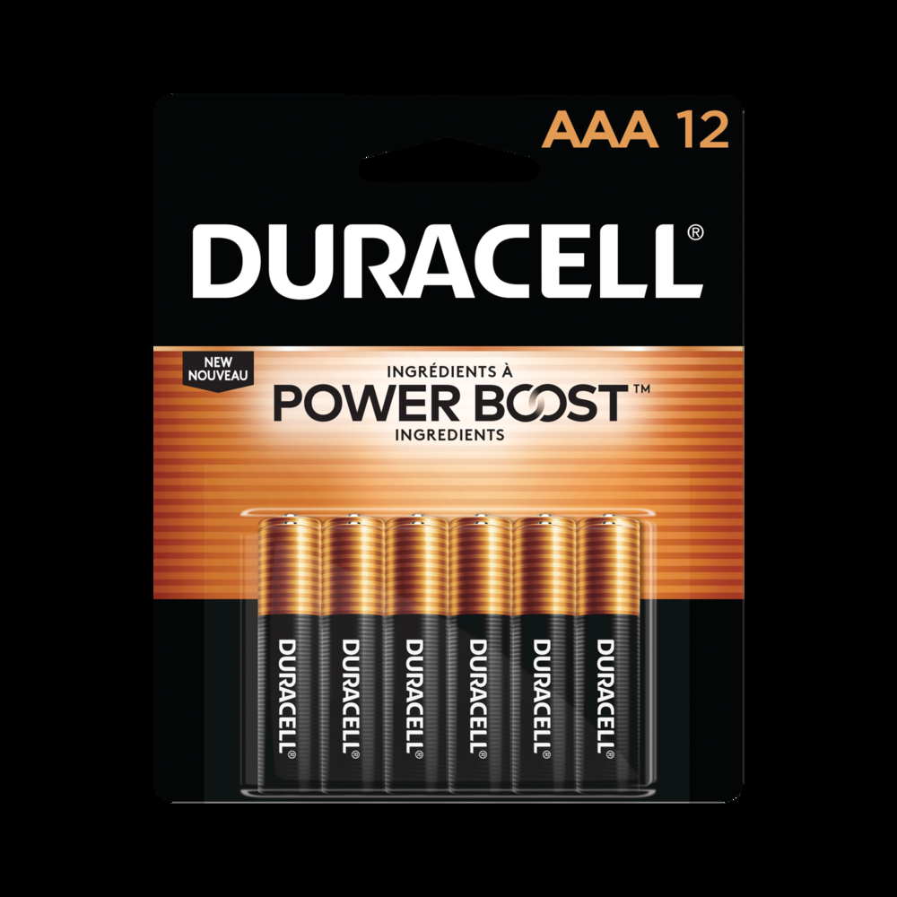 Duracell Coppertop 12-pk AAA Alkaline Batteries