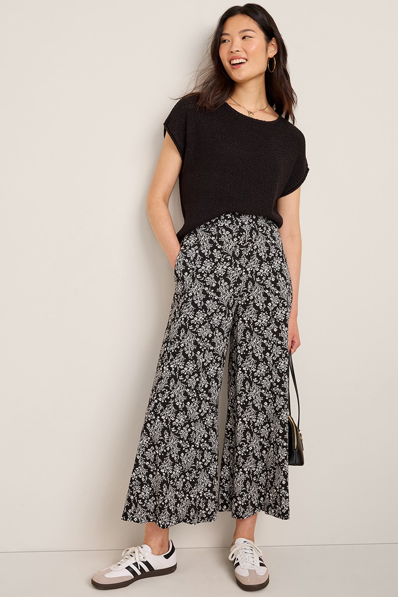 Mona Floral Wide Leg Pants