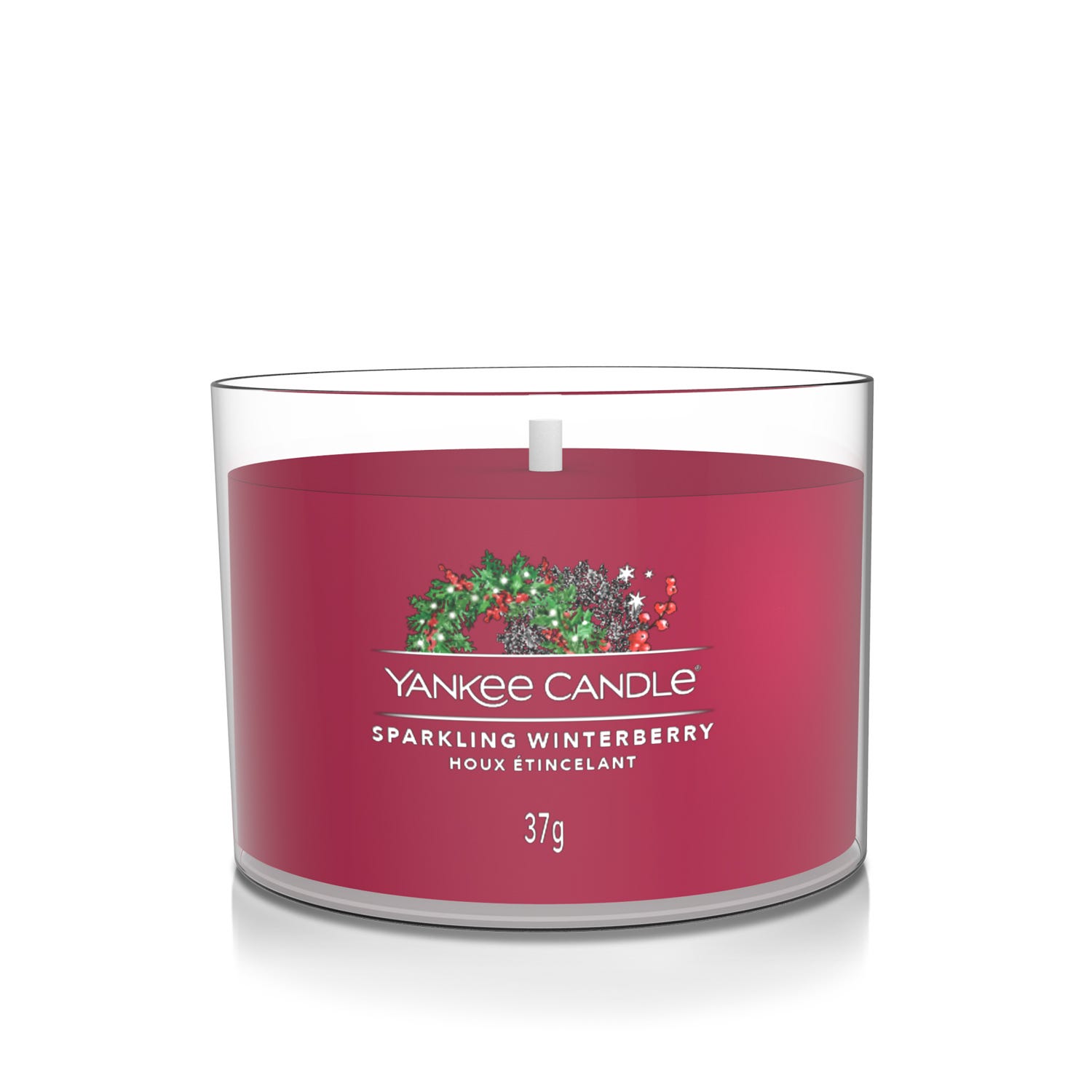 Sparkling Winterberry, candela votiva profumata Yankee Candle