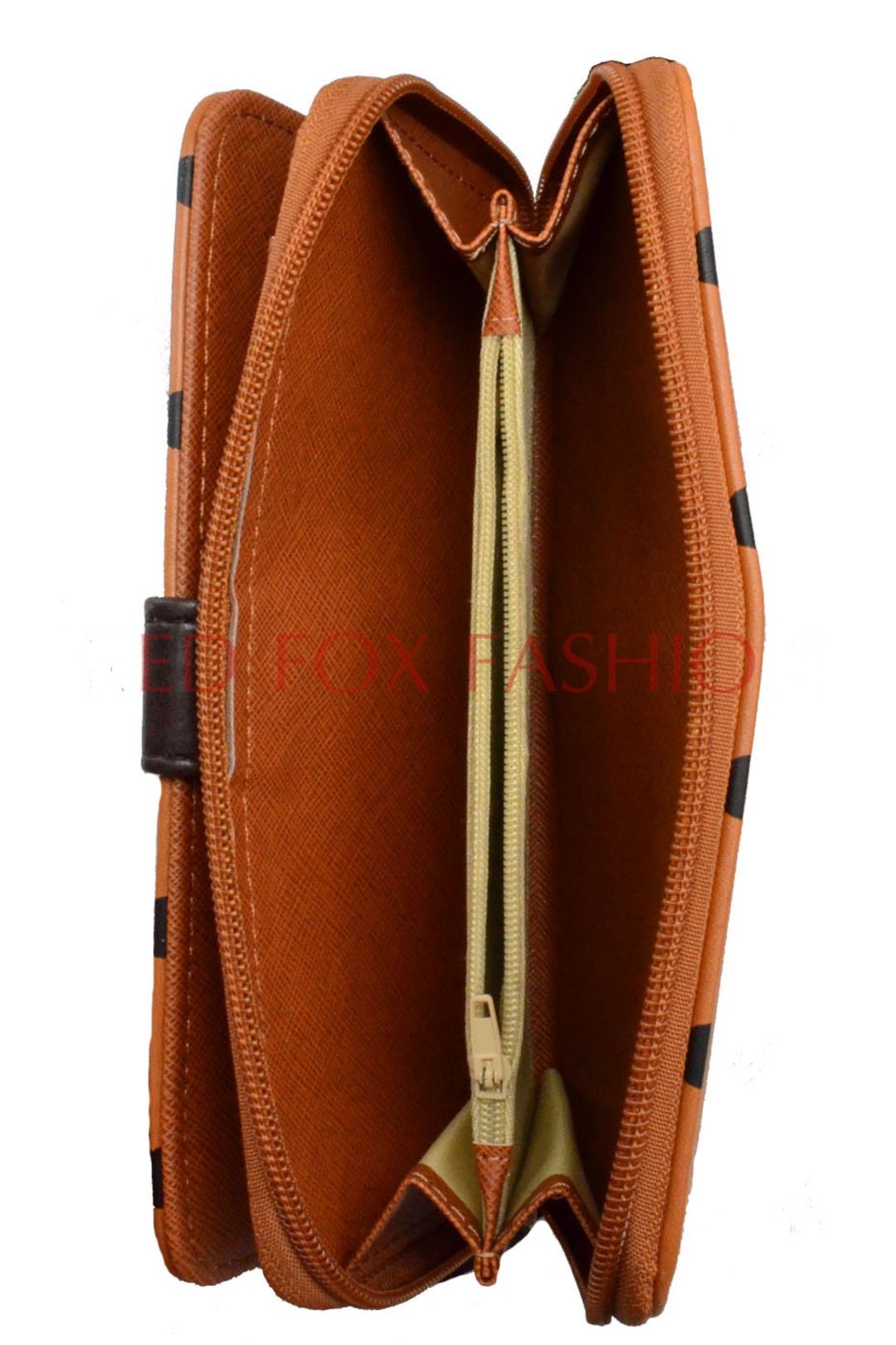 Fontanella Fashion Polka Dot PU Leather Purse With Metal Button