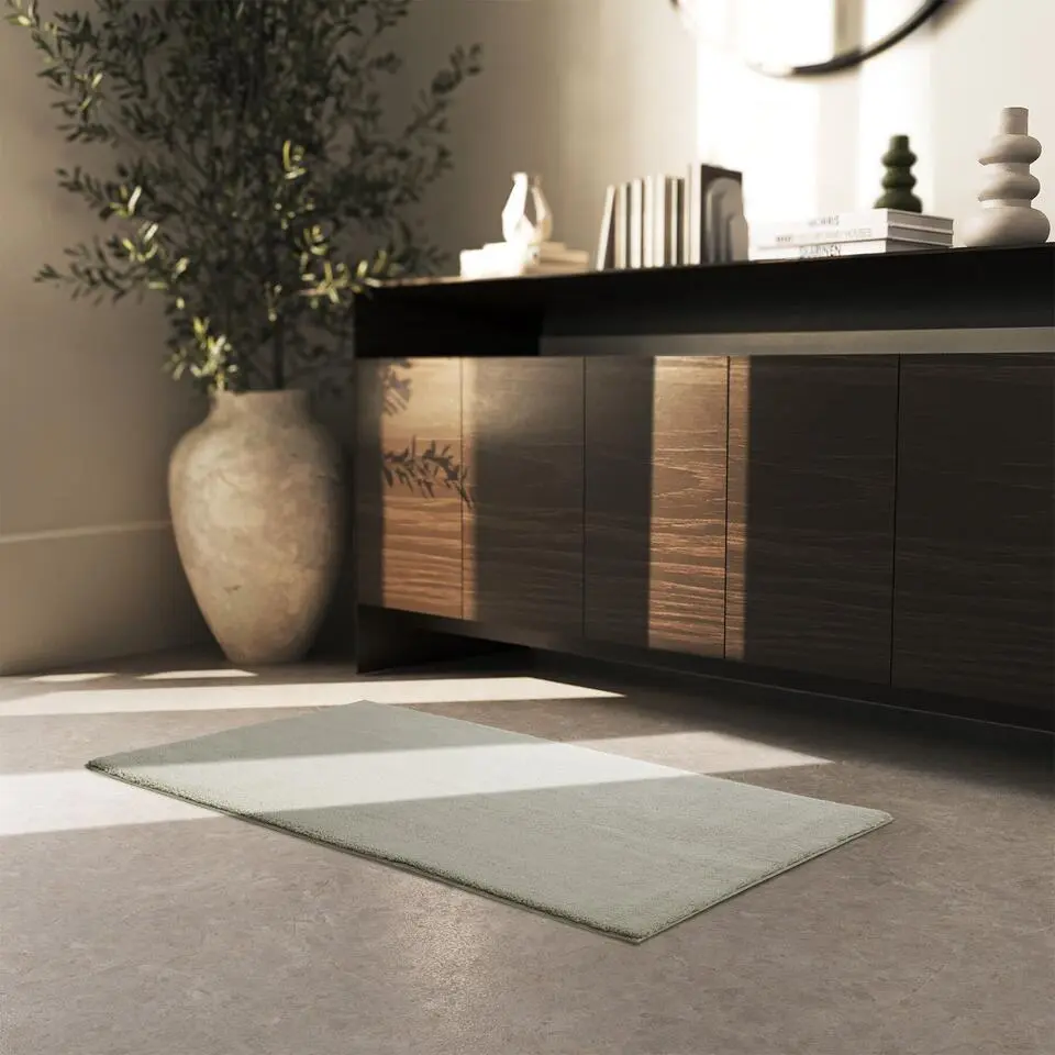 tectake? Kortpolig vloerkleed Soft Zone 60 x 110 cm - Zandkleur