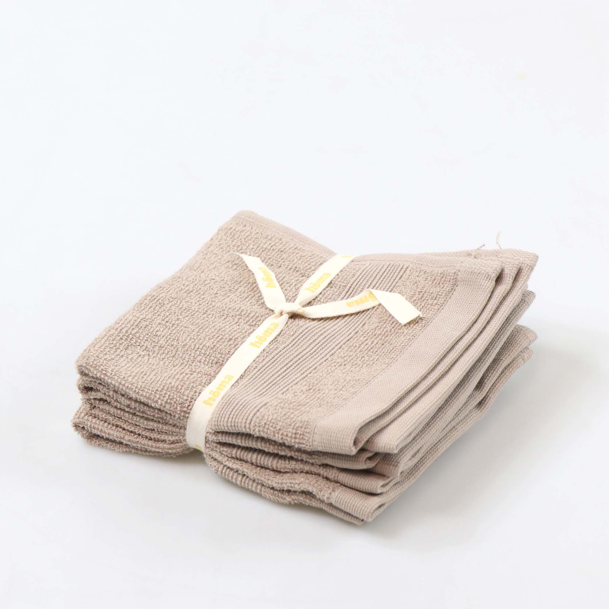 Conjunto de 4 toalhas de mão FLOW bege