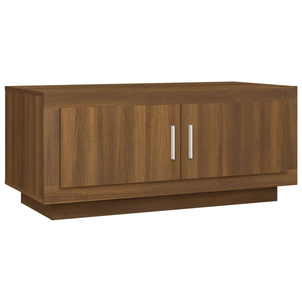Stolik Kawowy Ława Stół Brązowy 102x50x45 Do Salonu Do Pokoju