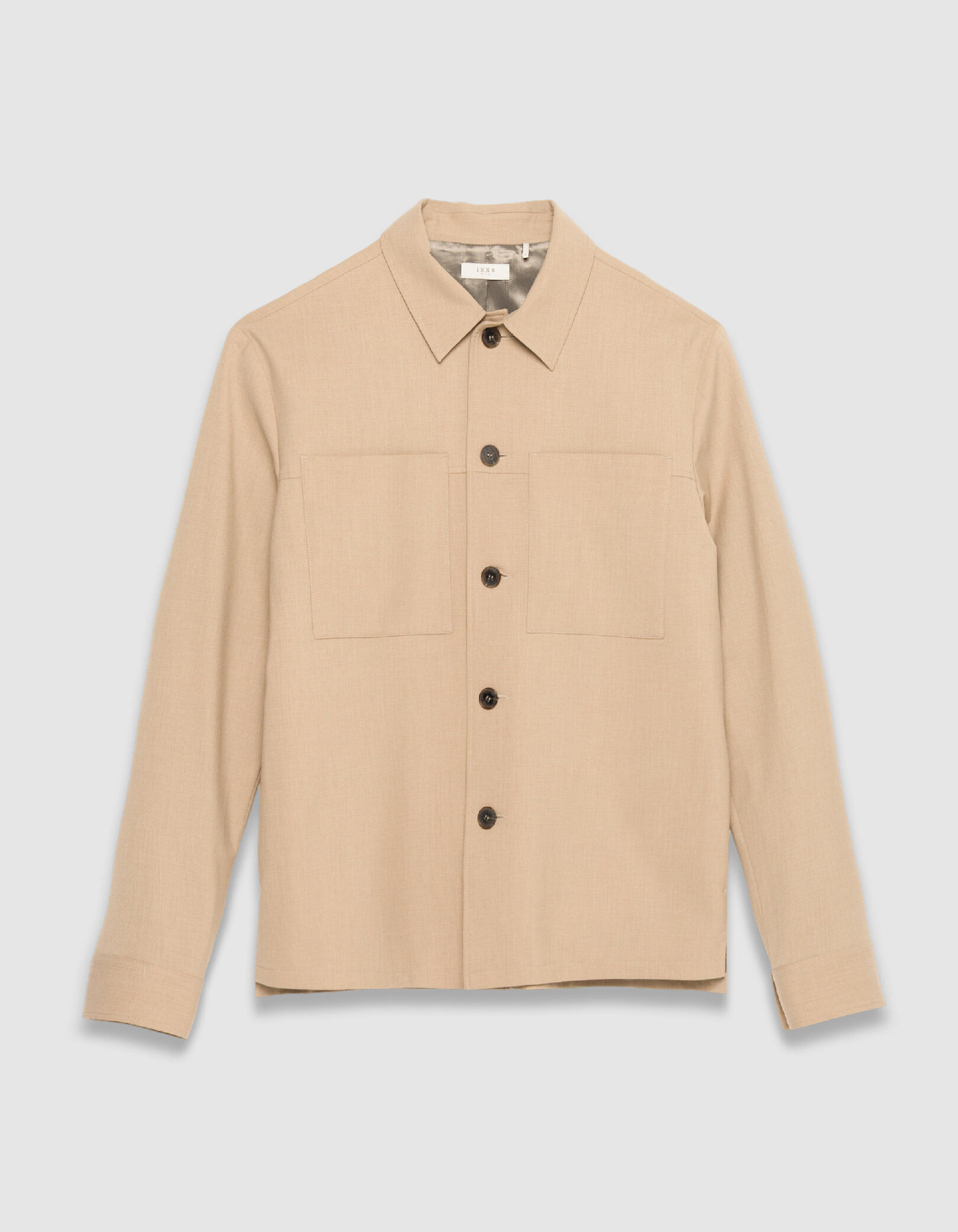 Veste de costume beige foncé esprit surchemise Homme