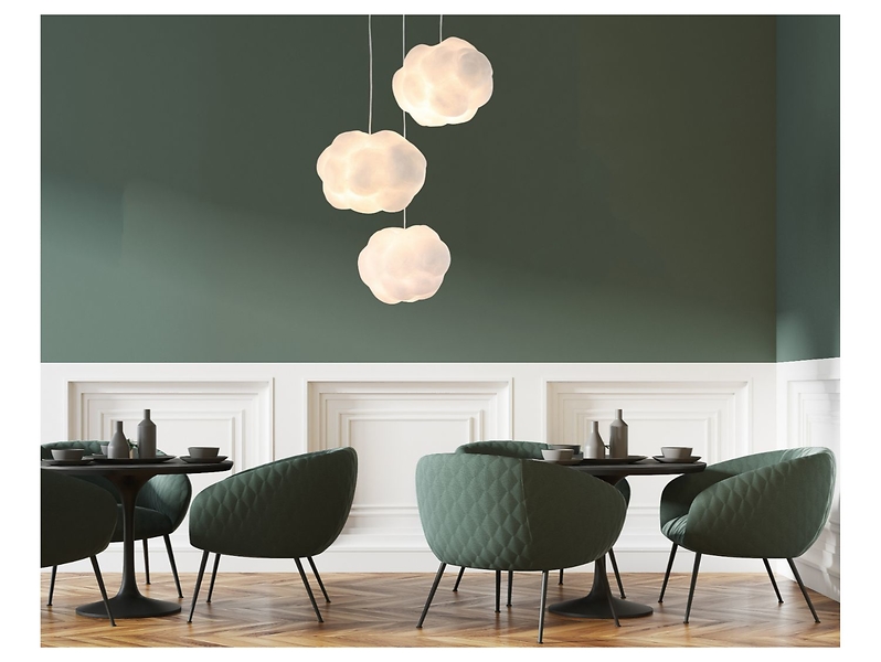 Lampa wisząca Cloud 3-punktowa biała