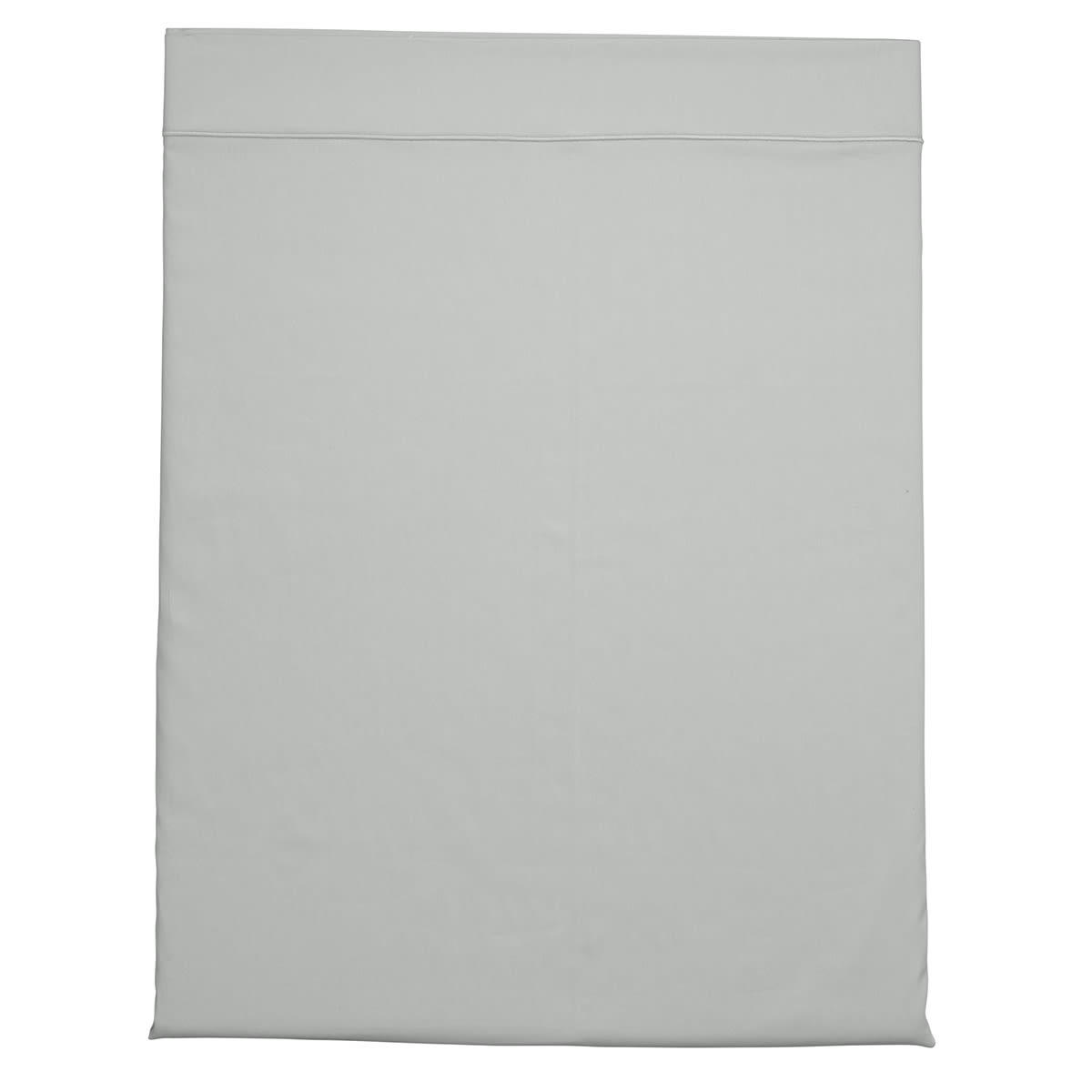 PARTITION - Drap plat   Satin de coton Coloris Acier 180x290 cm - DODO