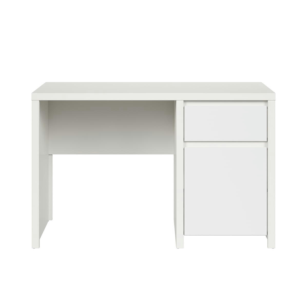 - Bureau 1 porte 1 tiroir blanc