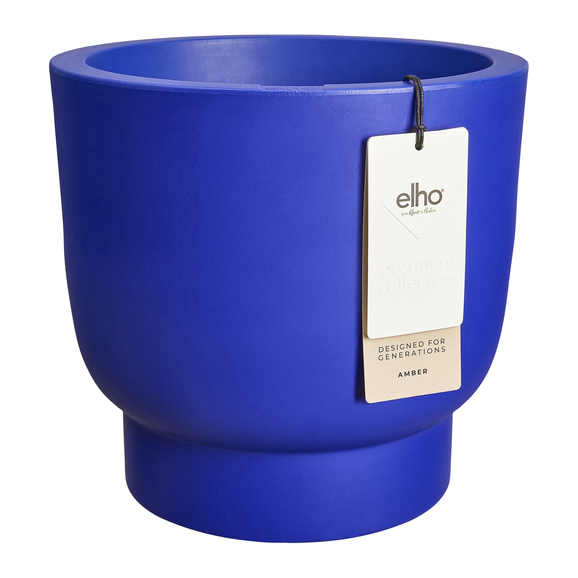 Elho Amber Grail 30 - Royal blue - L 30 x B x H 28 cm - Binnen en Buit