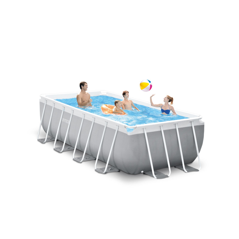 Piscine tubulaire Frame rectangulaire avec épurateur à cartouche 4 x 2 x 1,22 m INTEX