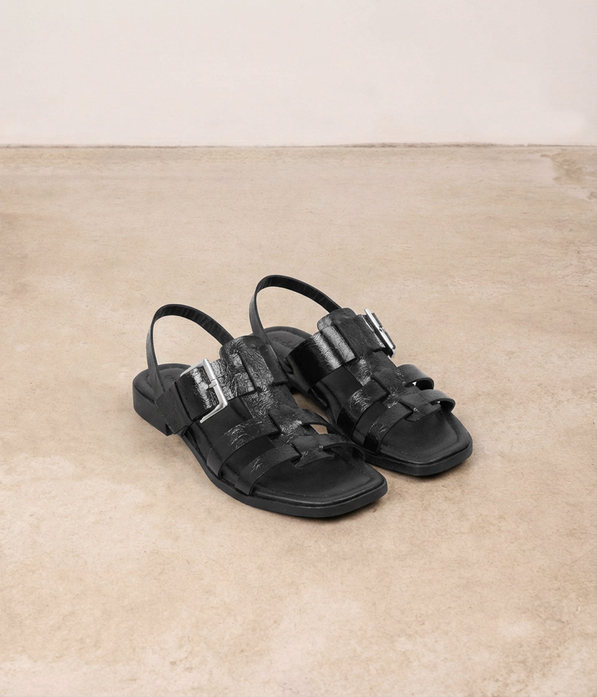 Sandales vernies noires Tamara