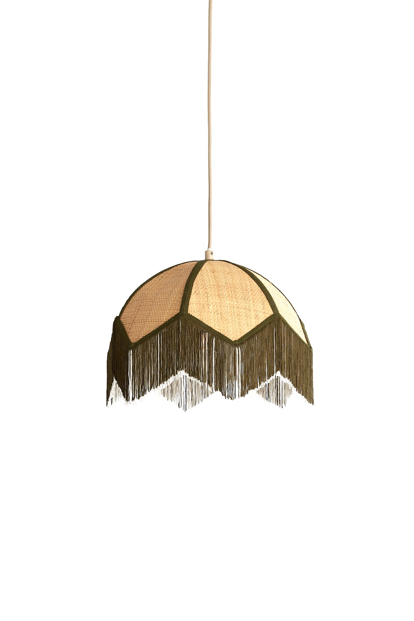 Light & Living hanglamp SULINA - groen - Ø35x28cm